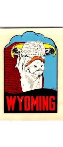 Adesivo viaggio wyoming - viaggio,