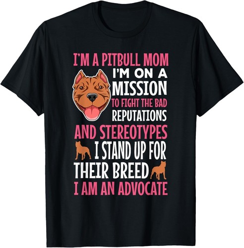 Shirt unisex pitbull mamma - t-shirt,