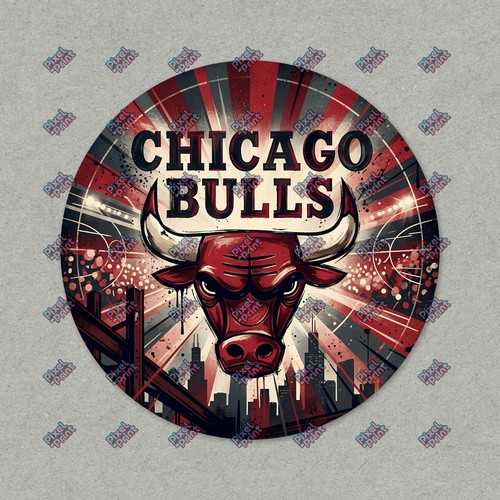 Adesivo chicago bulls - adesivo,